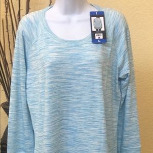 Champion Blue Jewel Long Sleeve Top, Size L